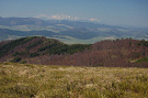 Pohľad z predvrchola Minčola na Tatry