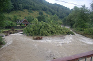 Topľa v Livove - dva dni po povodni