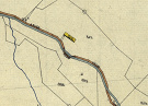 Katastrálna mapa Olejníkov. Sign. Ša 222, č. mapy 21. Usadlosť Jozefa Jasenského (812).