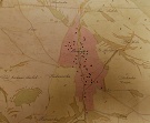 Hanigovce na archívnej mape z roku 1859