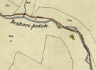 Katastrlna mapa Olejnkov. Sign. a 222, . mapy 21. Usadlos Jozefa Bora (835).
