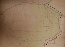 Obce Baranie a Ambrušovce na archívnej mape z roku 1865