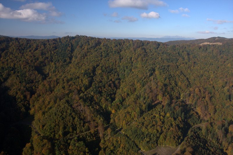Vľavo vrch Čergov