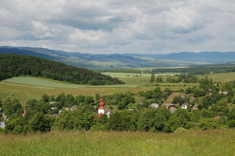 Pohľad na obec Drienica