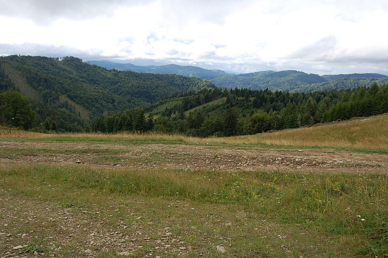 Pohľad zo sedla Lysá
