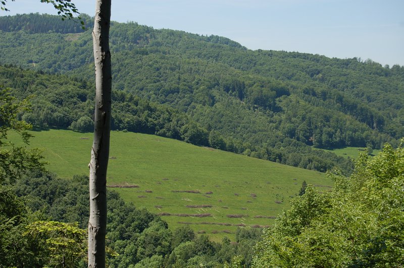 Lúky nad obcou Kríže