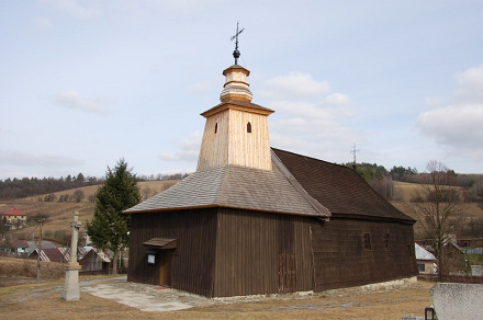 Drevený kostolík sv. Lukáša v obci Krivé